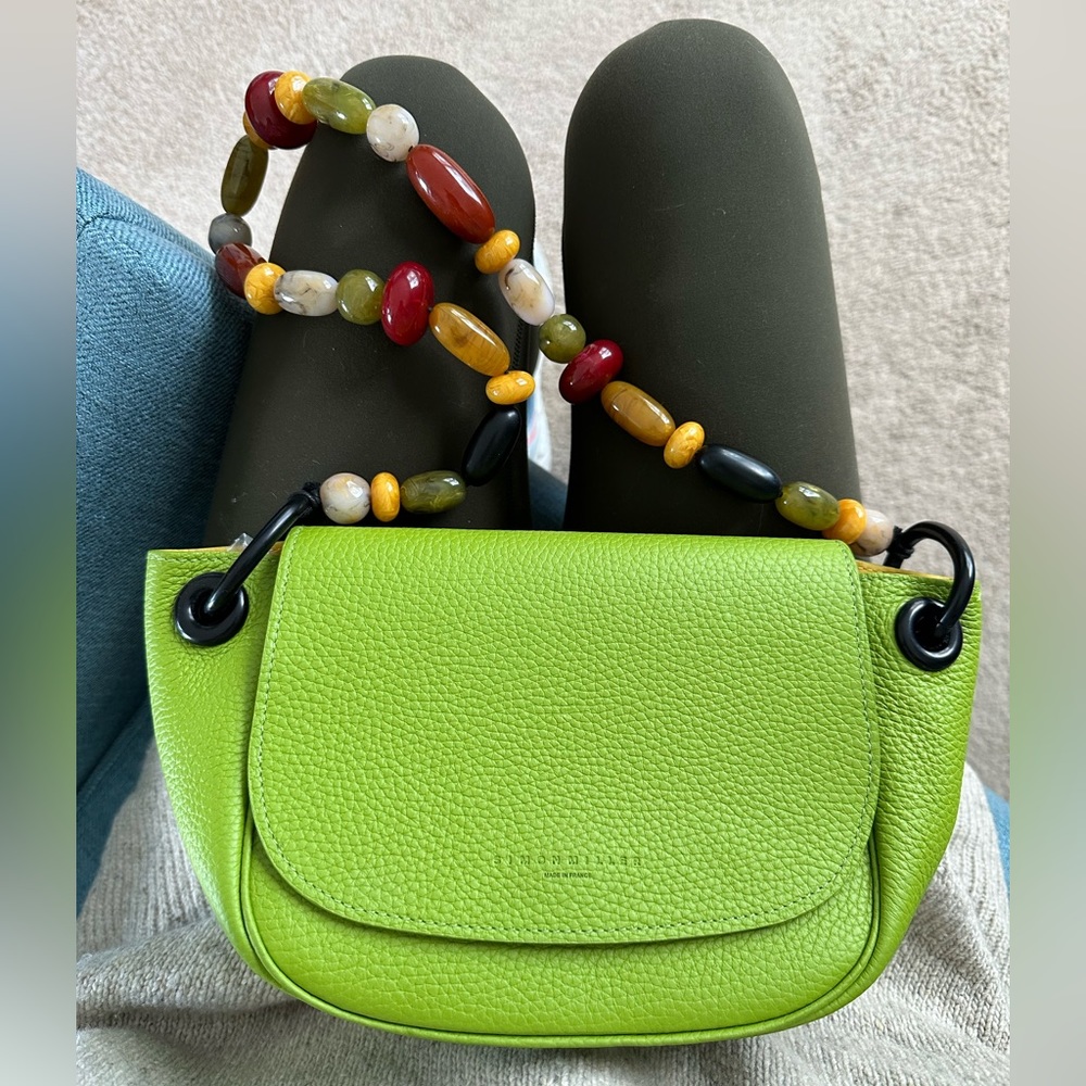 Simon Miller Kiwi Bead Strap Bend Bag
